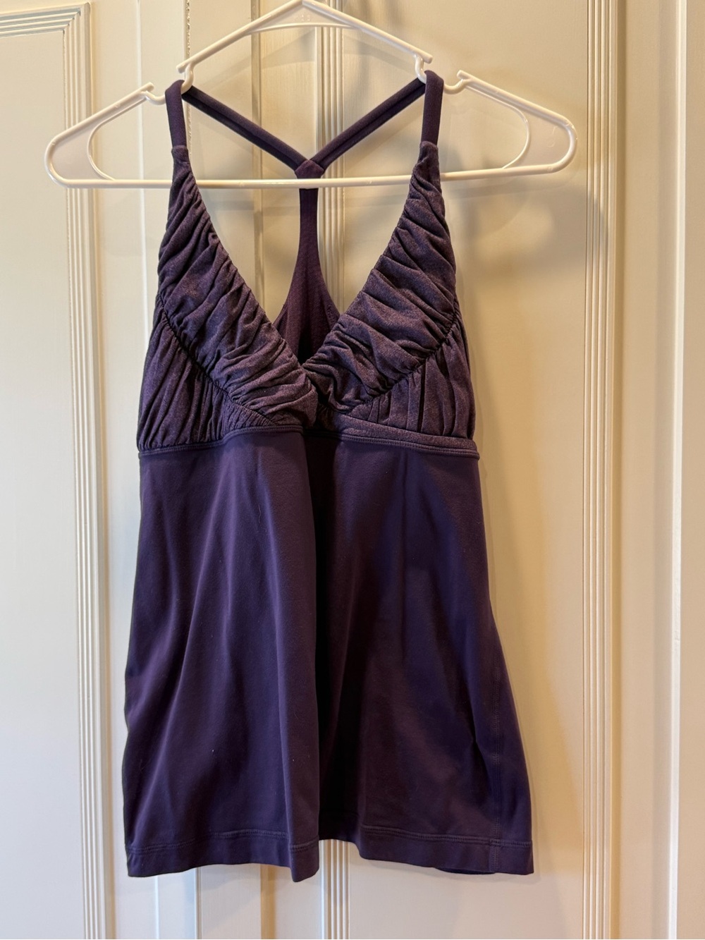 Lululemon Deep Purple Ruched Tank Top